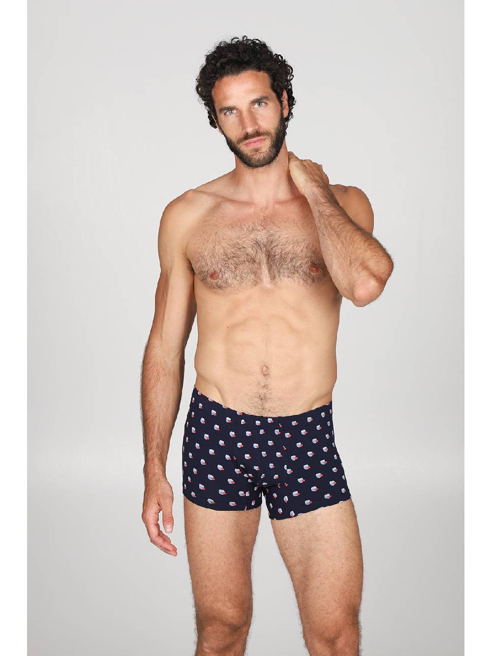 Julipet Boxer Comfort In Cotone Bielastico, Disegni "pesci"