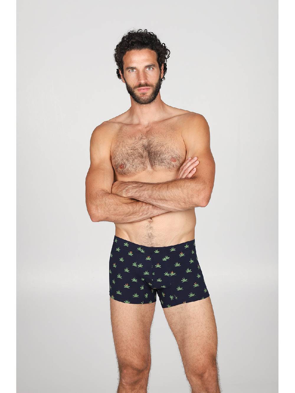 Julipet Boxer Comfort In Cotone Bielastico Fantasia "rana"