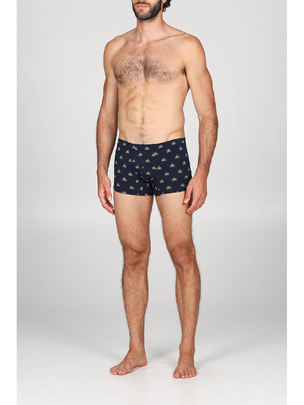 Julipet Boxer comfort in cotone bielastico fantasia "rana"