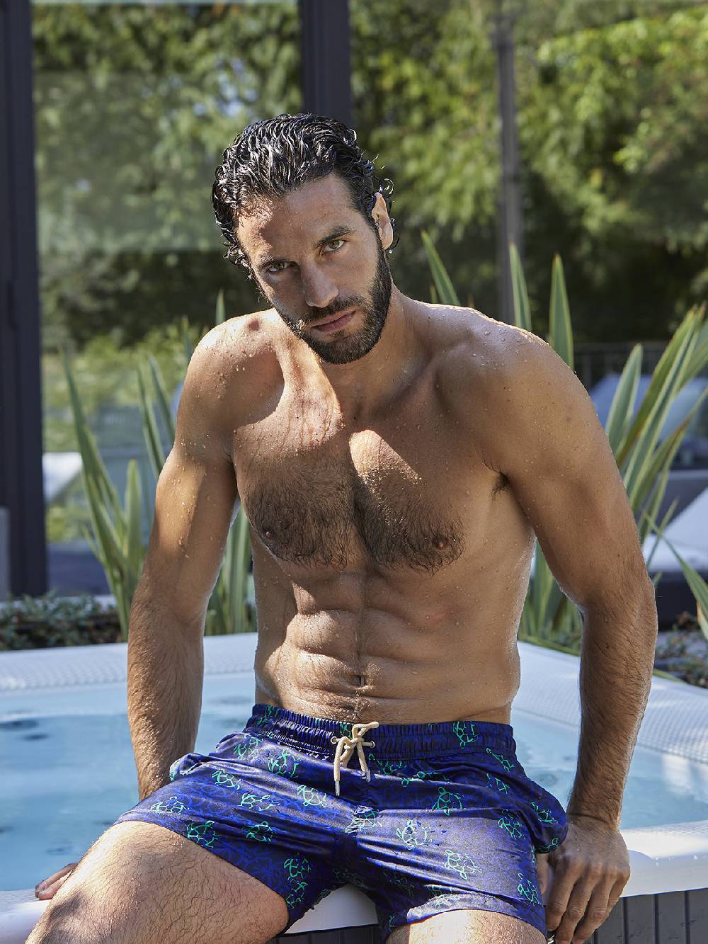 Julipet Boxer mare in leggera tela di microfibra artist edition