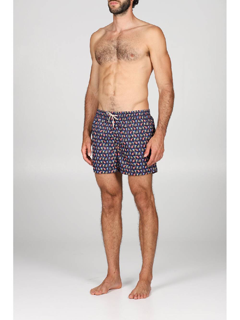 Julipet Boxer Mare In Leggera Tela Di Microfibra, Con Disegno Ad Alta Definizione "pellicano"