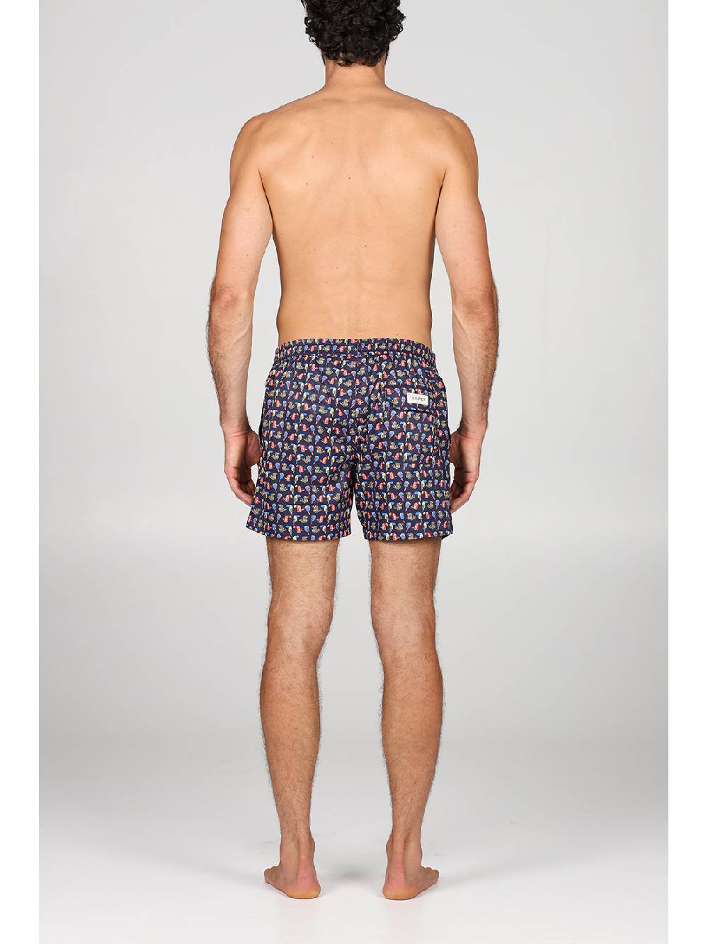 Julipet Boxer Mare In Leggera Tela Di Microfibra, Con Disegno Ad Alta Definizione "pellicano"