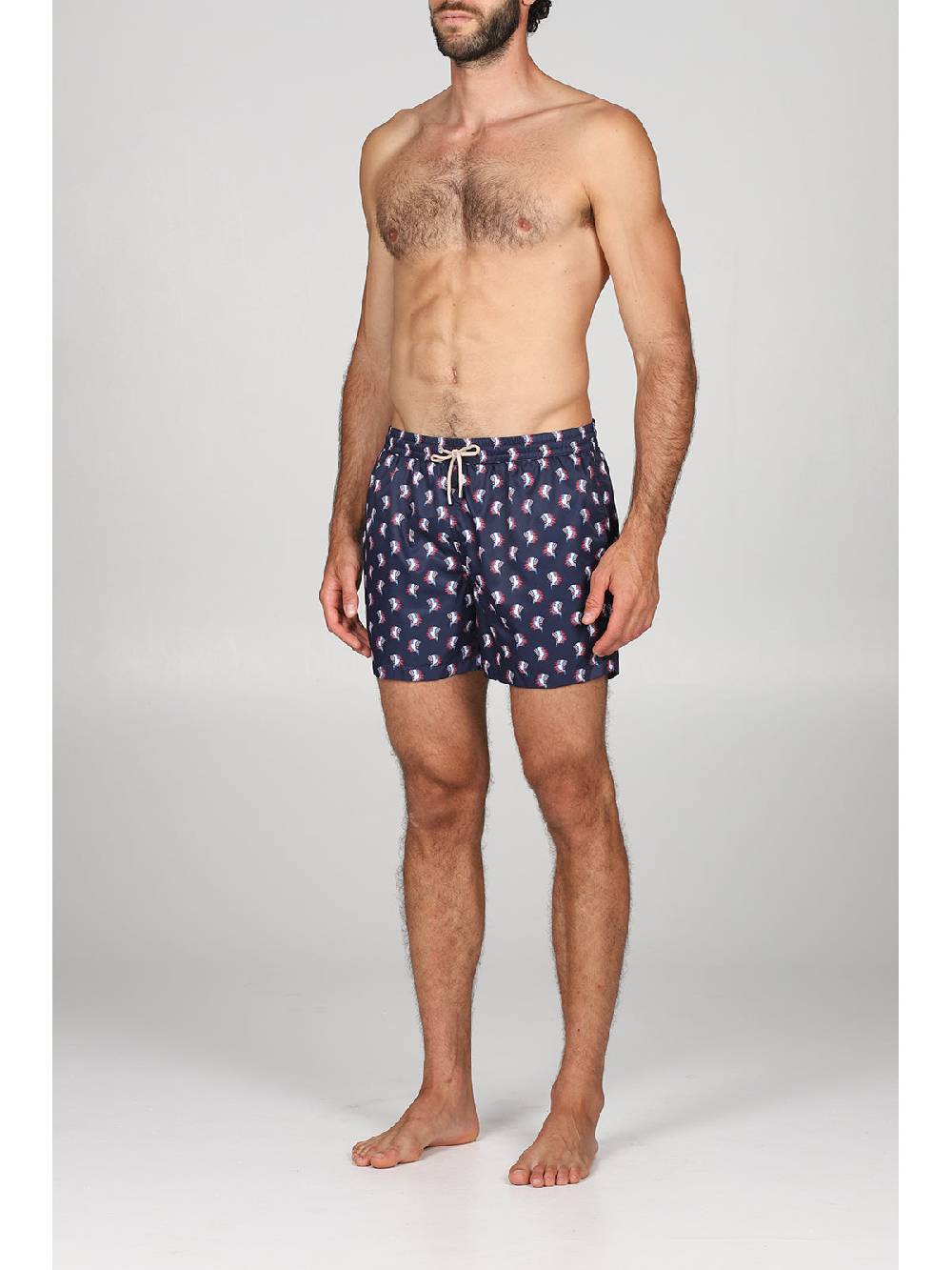 Julipet Boxer Mare In Leggera Tela Di Microfibra, Con Disegno Ad Alta Definizione "piume"