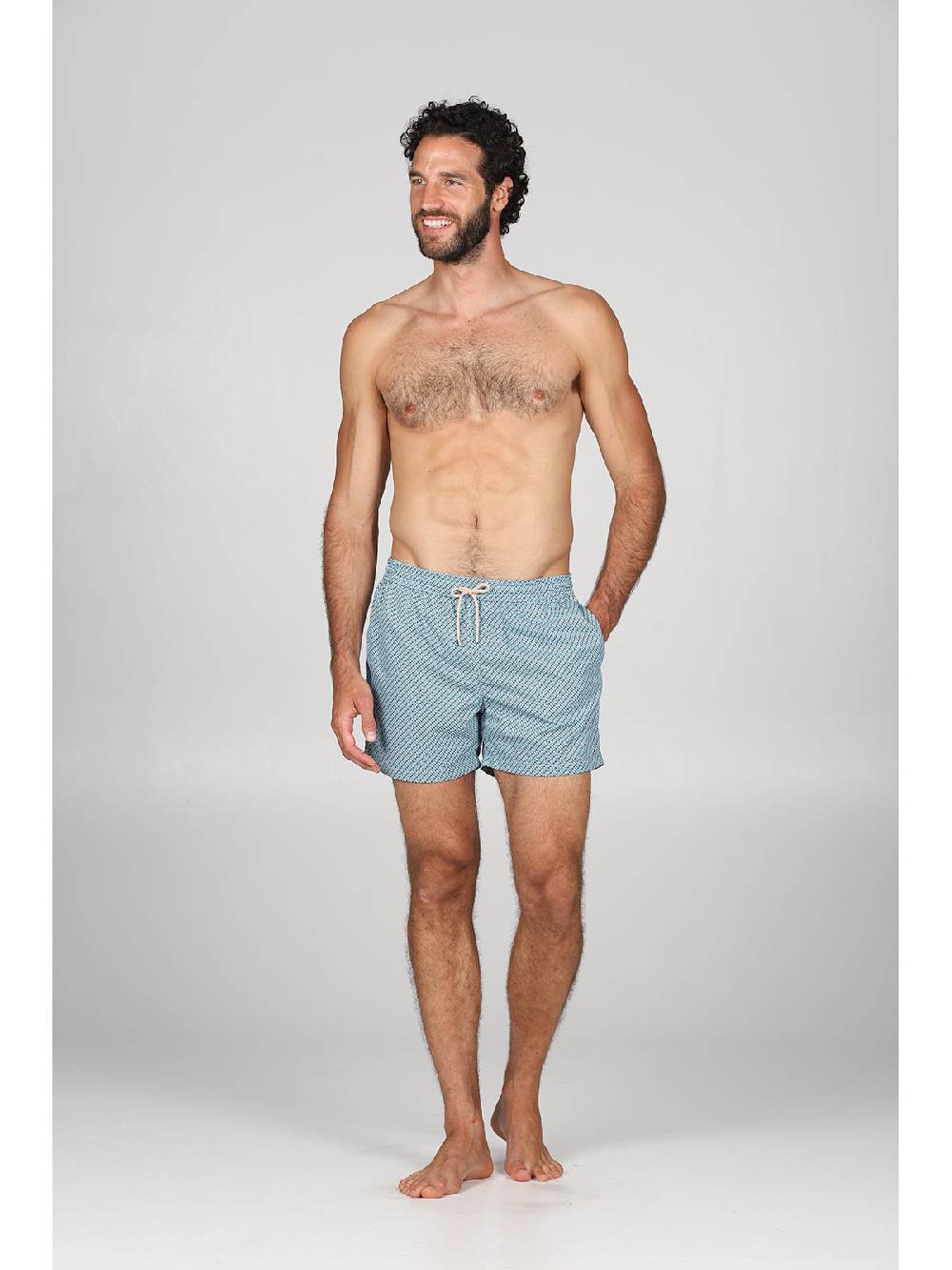 Julipet Boxer Mare In Leggera Tela Di Microfibra, Con Disegno Ad Alta Definizione "microfantasia"