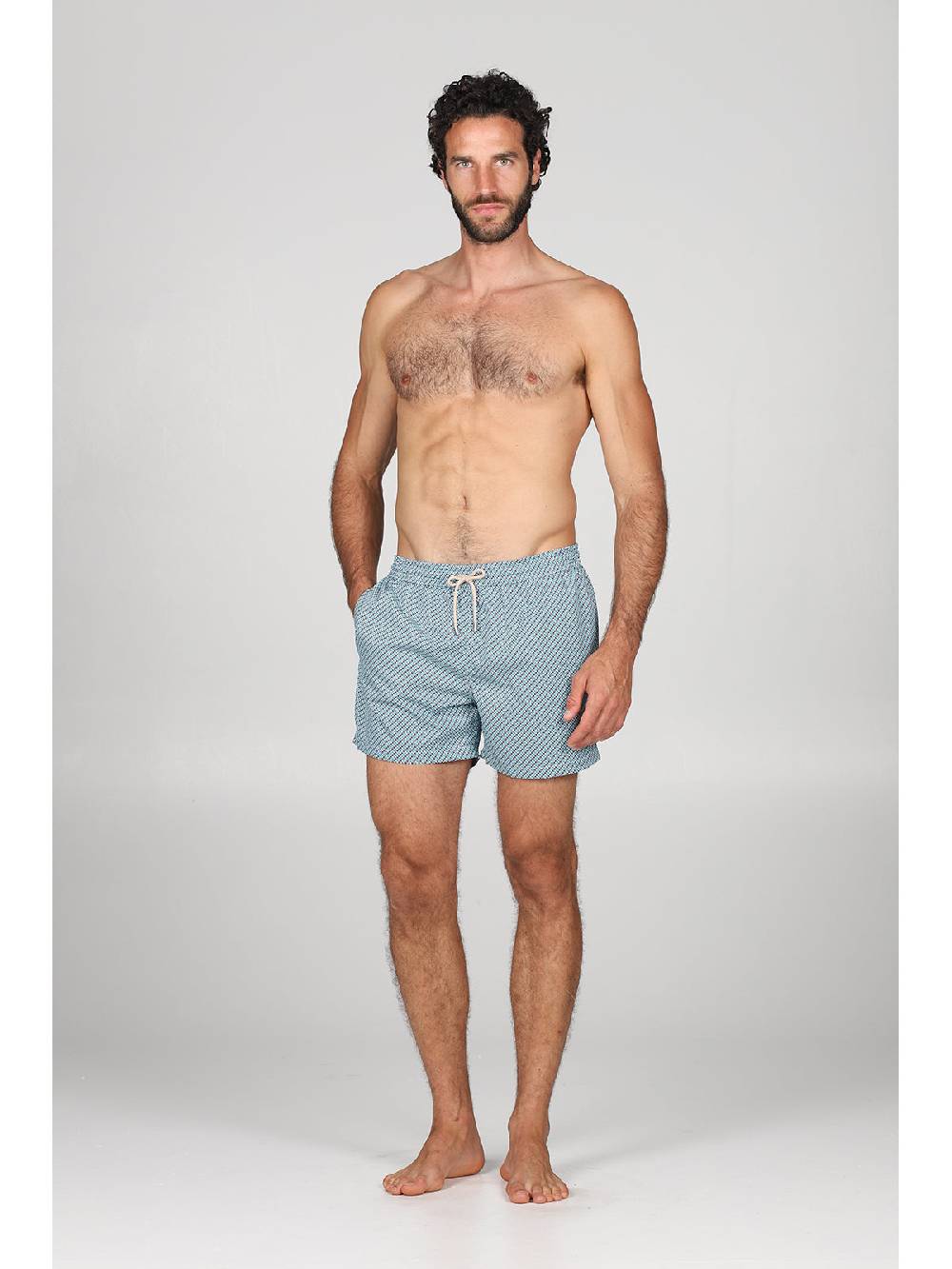 Julipet Boxer Mare In Leggera Tela Di Microfibra, Con Disegno Ad Alta Definizione "microfantasia"