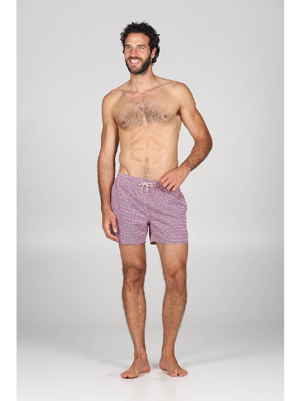 Julipet Boxer Mare In Leggera Tela Di Microfibra, Con Disegno "rombi" Ad Alta Definizione