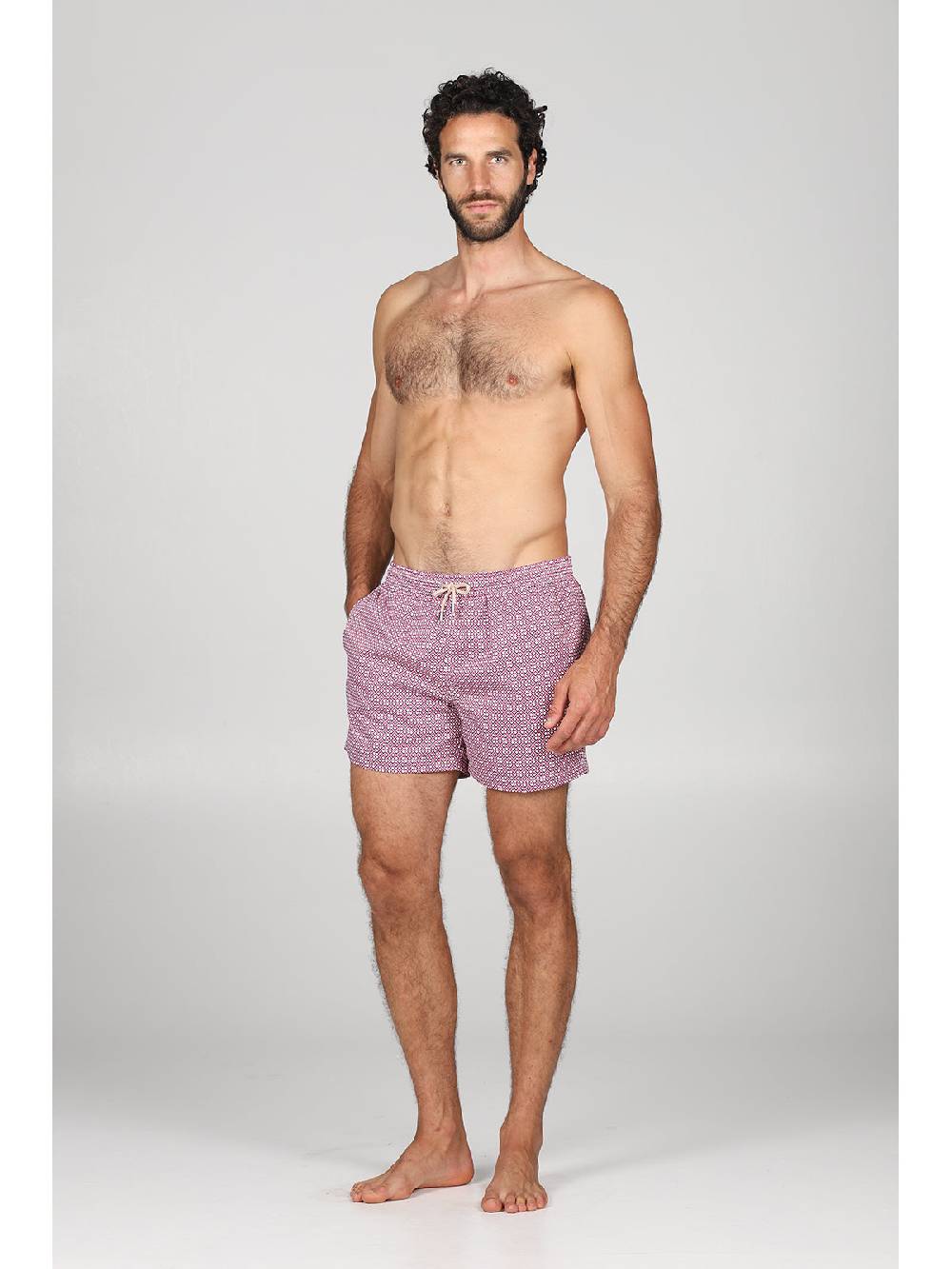 Julipet Boxer Mare In Leggera Tela Di Microfibra, Con Disegno "rombi" Ad Alta Definizione