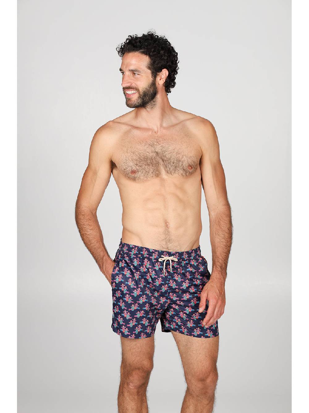 Julipet Boxer Mare In Leggera Tela Di Microfibra, Con Disegno Ad Alta Definizione "siesta"