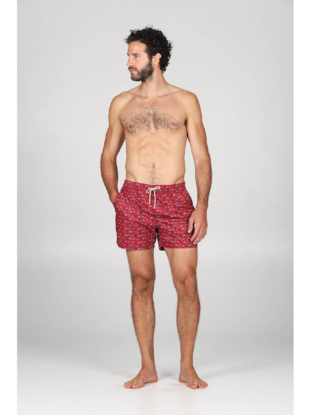 Julipet Boxer Mare In Leggera Tela Di Microfibra, Con Disegno Ad Alta Definizione "pirata"