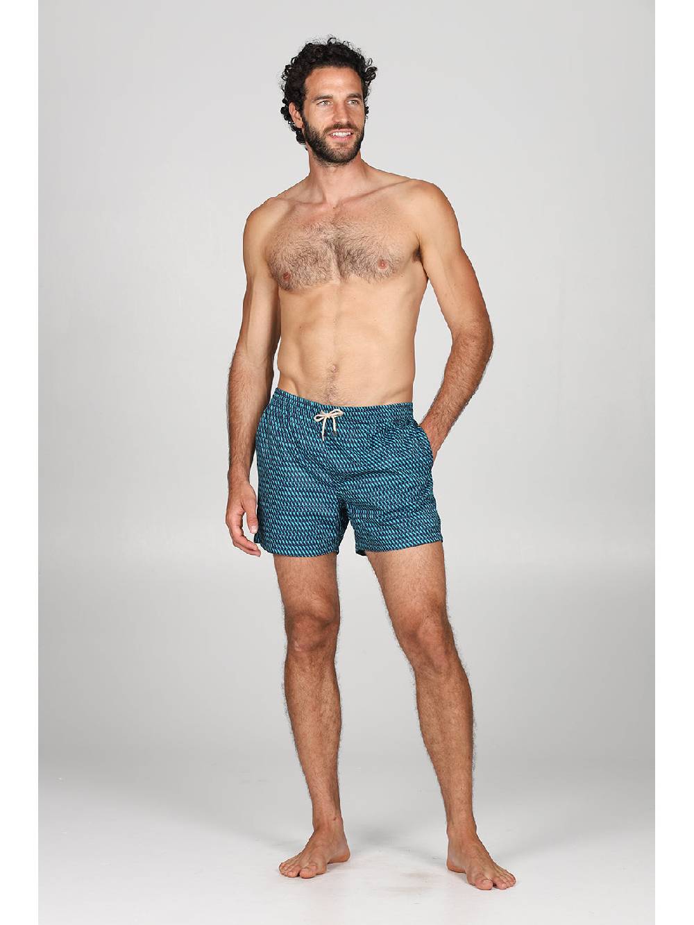 Julipet Boxer Mare In Leggera Tela Di Microfibra, Con Disegno Ad Alta Definizione "pappagallo"