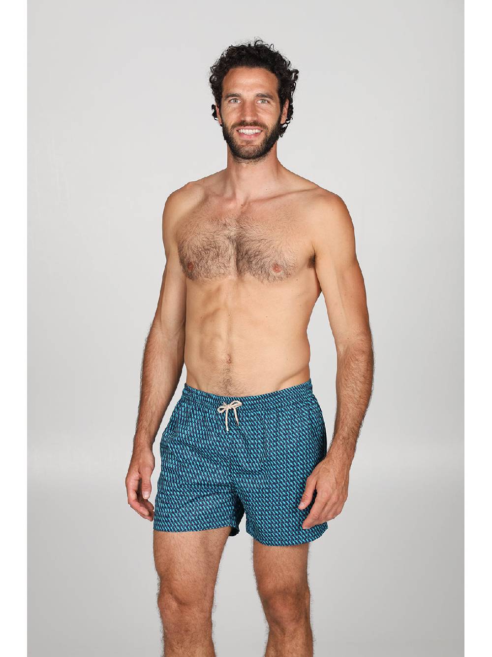 Julipet Boxer Mare In Leggera Tela Di Microfibra, Con Disegno Ad Alta Definizione "pappagallo"