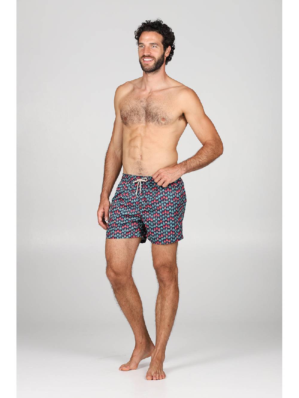 Julipet Boxer Mare In Leggera Tela Di Microfibra, Con Disegno Ad Alta Definizione "tende"