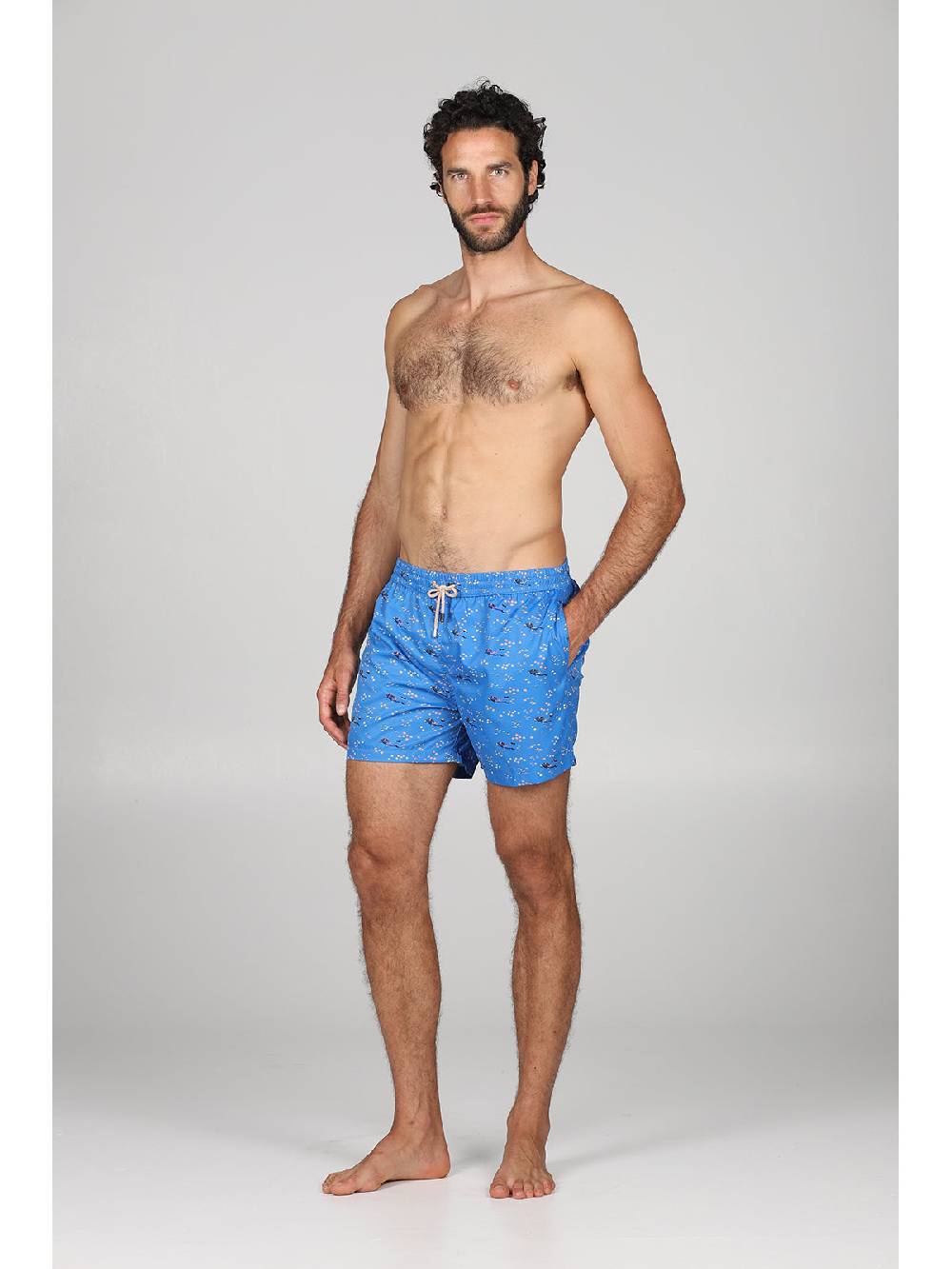 Julipet Boxer Mare In Leggera Tela Di Microfibra, Con Disegno "sub" Ad Alta Definizione