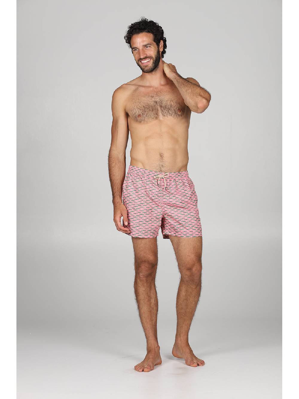 Julipet Boxer Mare In Leggera Tela Di Microfibra, Con Disegno Ad Alta Definizione "coccodrillo"