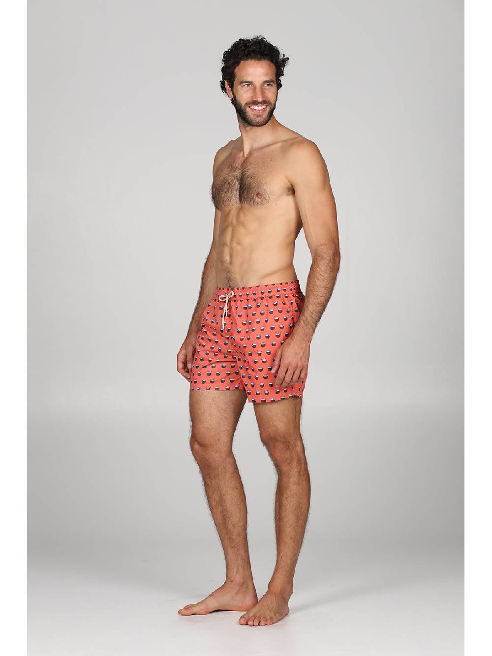 Julipet Boxer Mare In Leggera Tela Di Microfibra, Con Disegno "cocco" Ad Alta Definizione