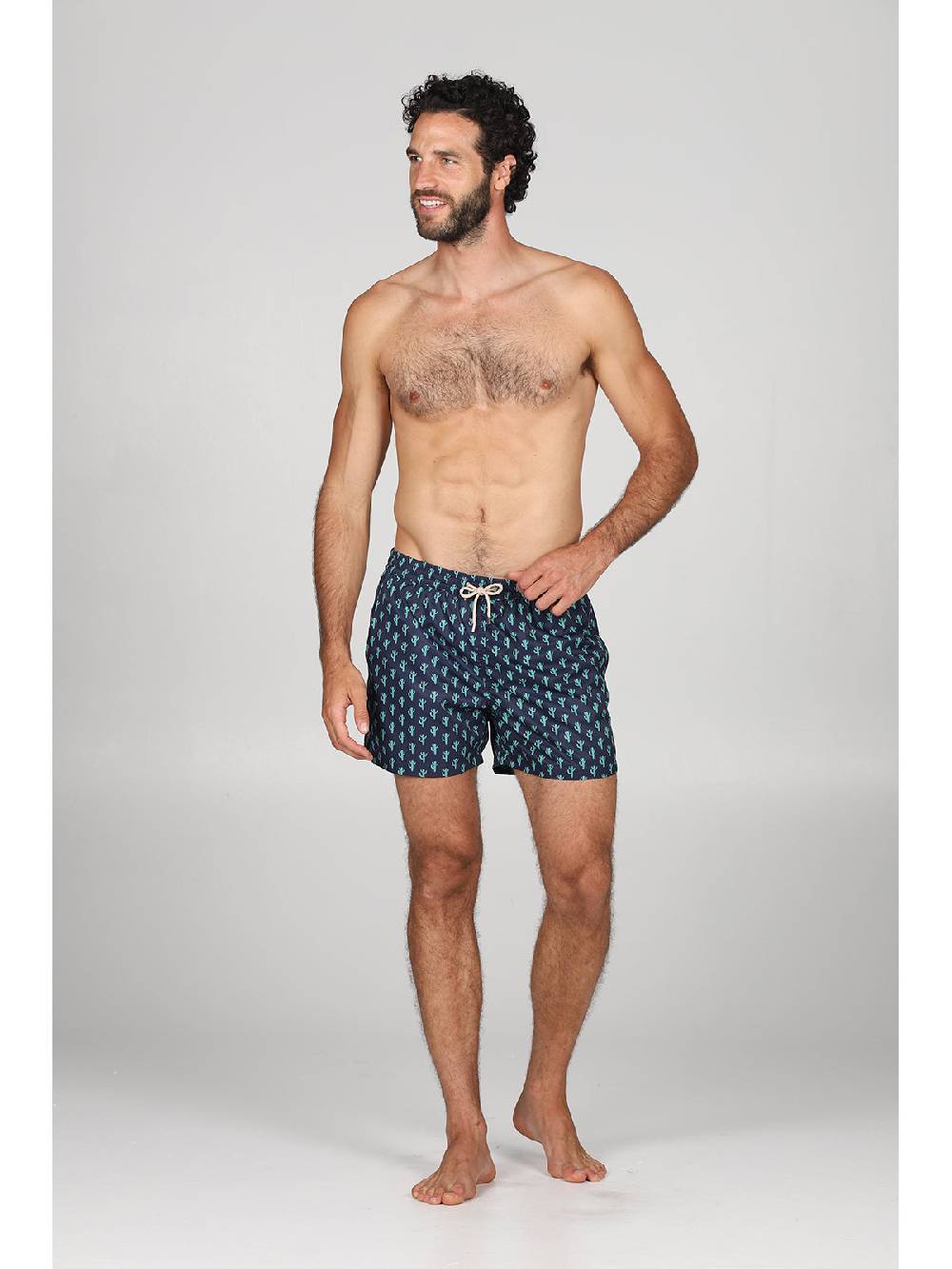 Julipet Boxer Mare In Leggera Tela Di Microfibra, Con Disegno Ad Alta Definizione "cactus"