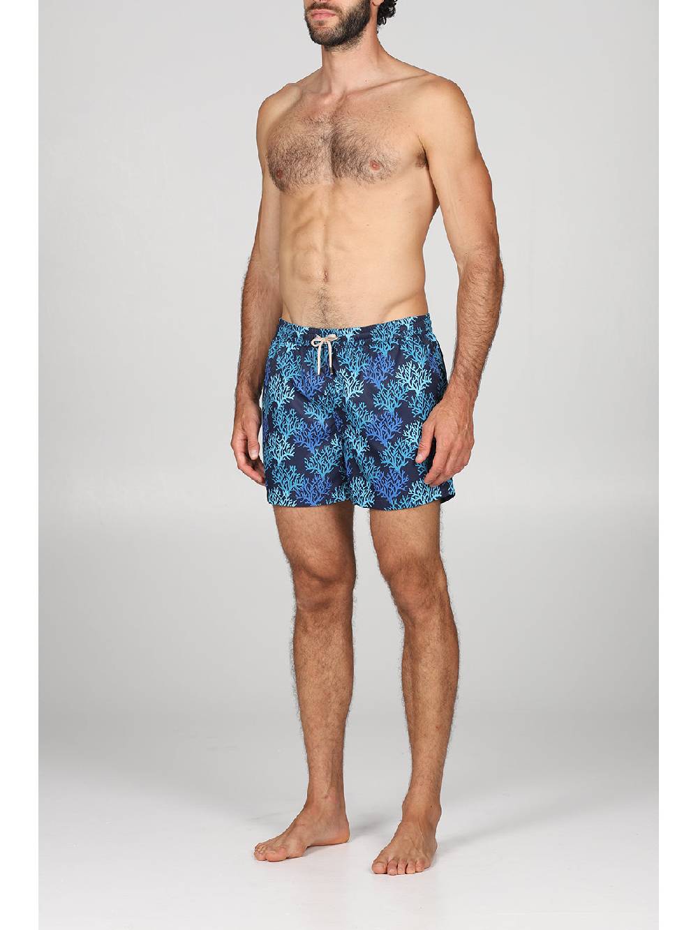 Julipet Boxer Mare In Leggera Tela Di Microfibra, Con Disegno "corallo" Ad Alta Definizione