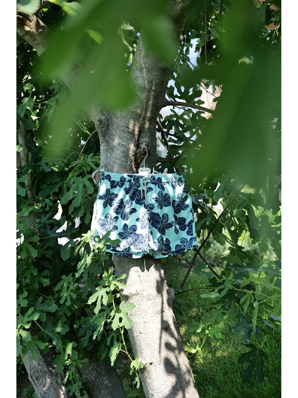 Julipet Boxer mare in leggera tela di microfibra, con disegno "ibisco" ad alta definizione