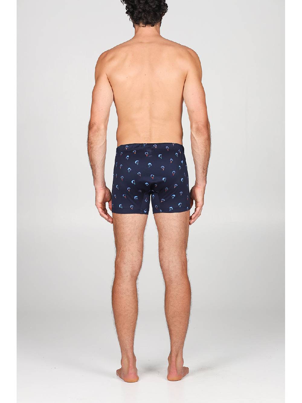 Julipet Boxer Medio In Setoso Puro Cotone Mercerizzato, Fantasia "parapendio"