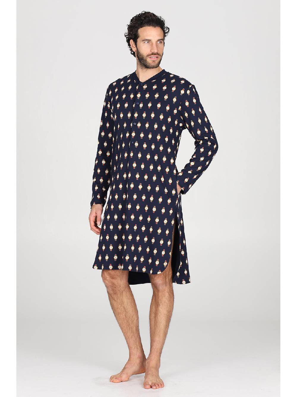 Julipet Camicia Da Notte Artist Edition, In Caldo Interlock Di Puro Cotone