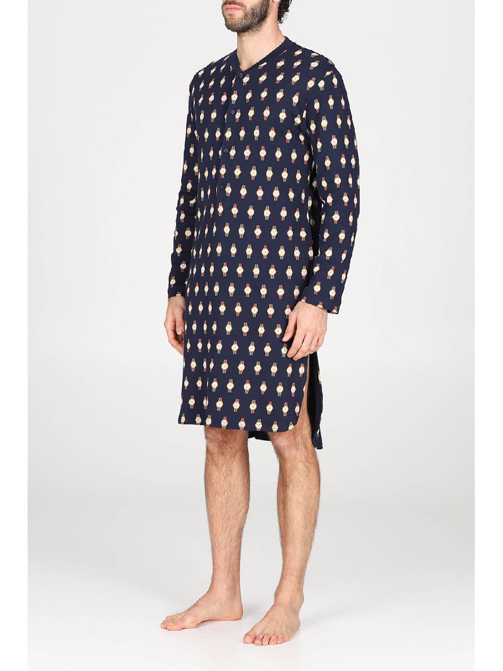 Julipet Camicia Da Notte Artist Edition, In Caldo Interlock Di Puro Cotone