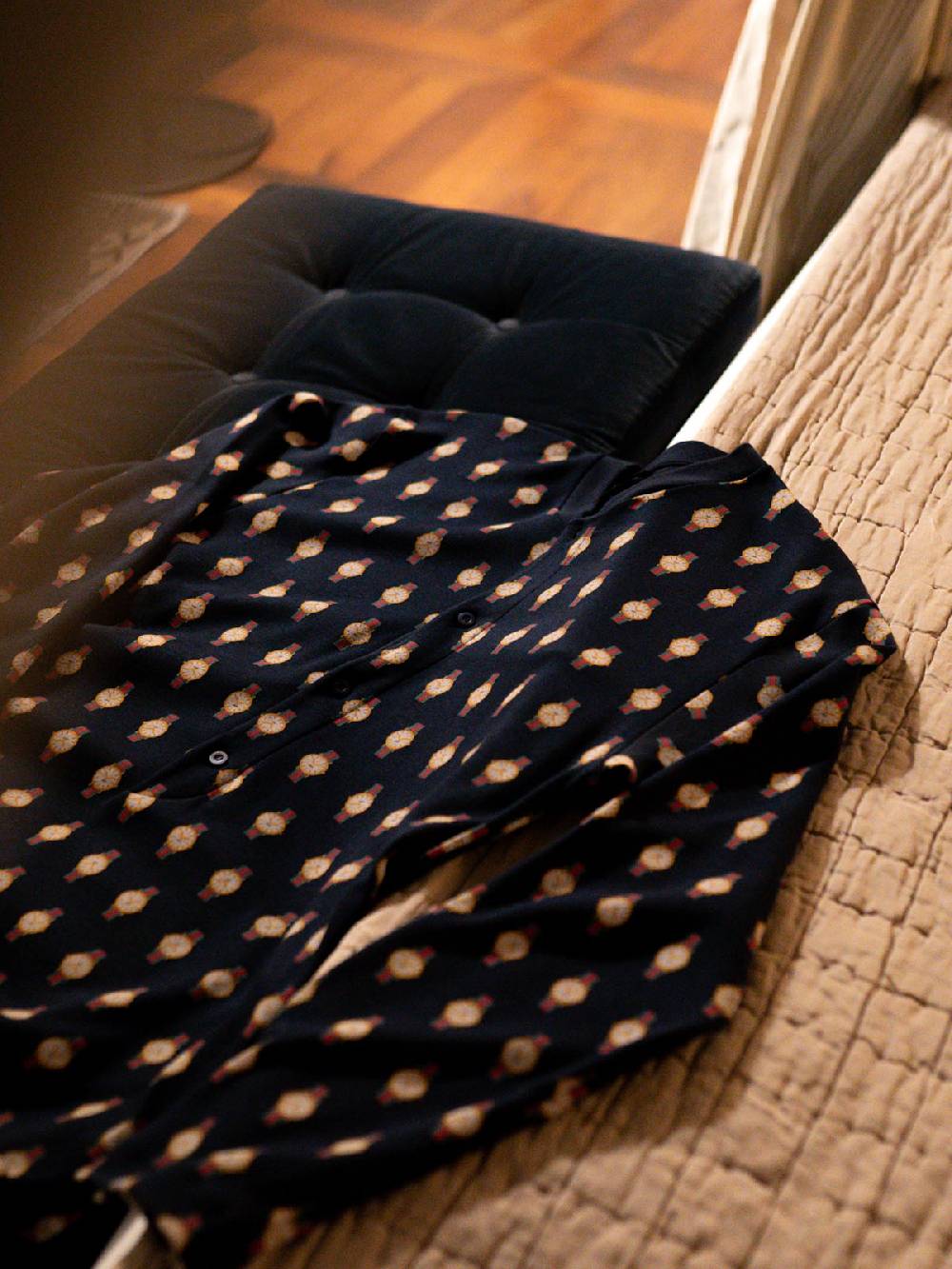 Julipet Camicia da notte Artist Edition, in caldo interlock di puro cotone