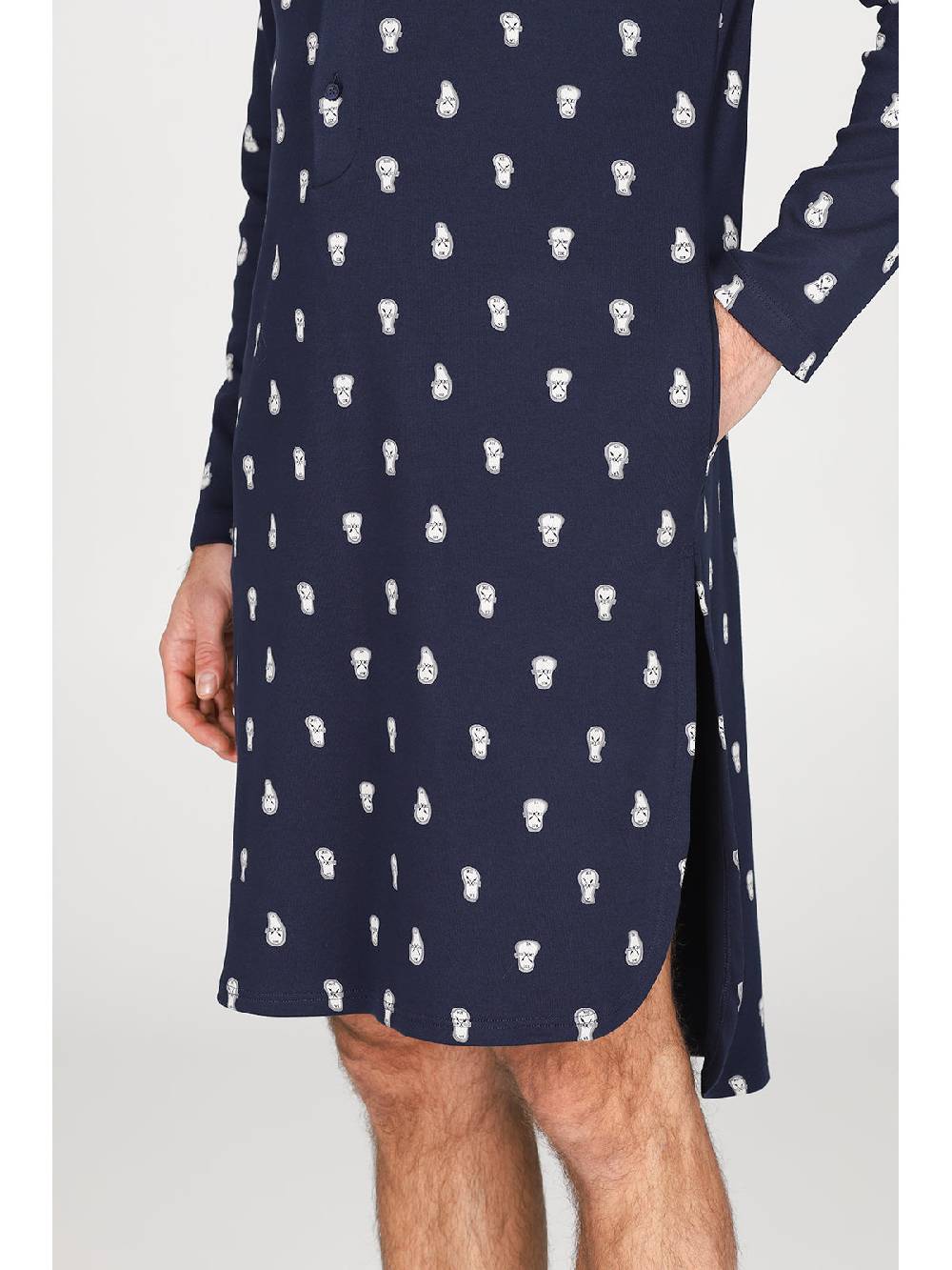 Julipet Camicia da notte Artist Edition, in caldo interlock di puro cotone