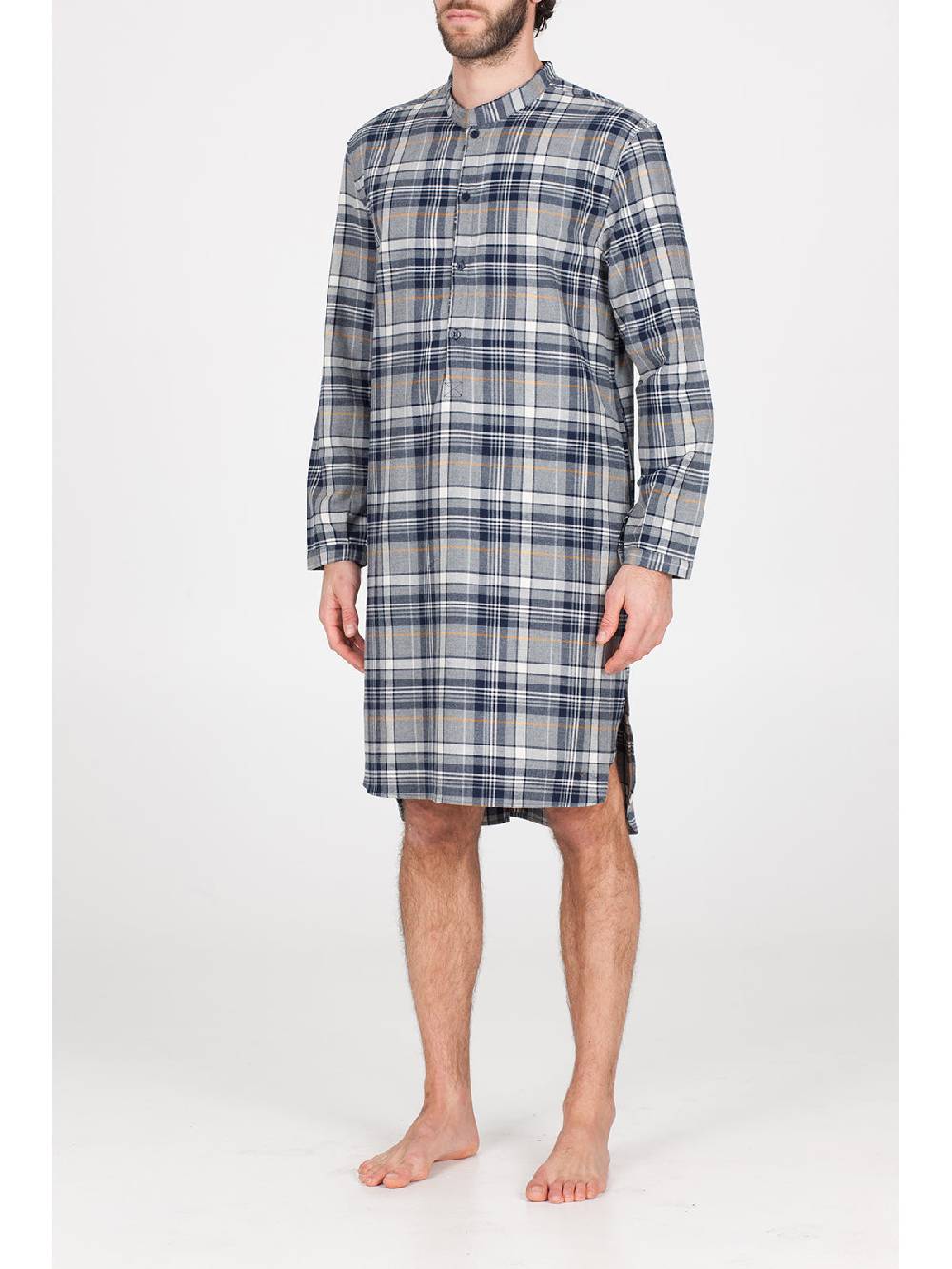 Julipet Camicia Da Notte In Calda Flanella Di Puro Cotone