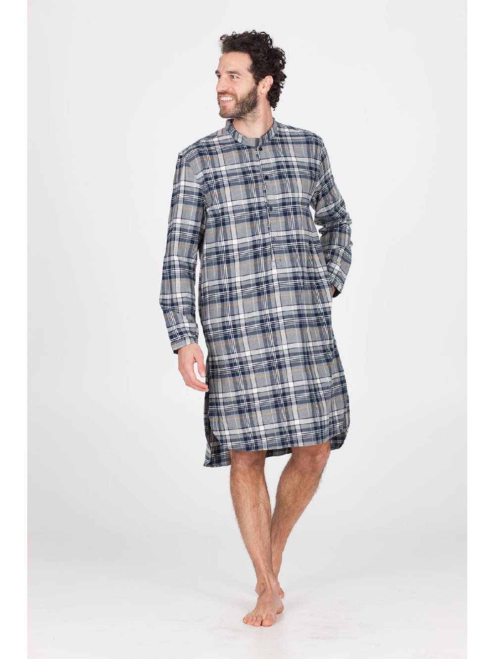 Julipet Camicia Da Notte In Calda Flanella Di Puro Cotone