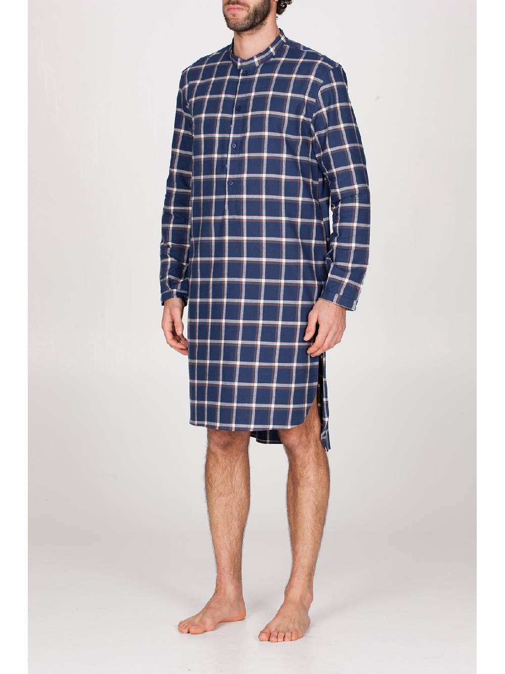 Julipet Camicia Da Notte In Calda Flanella Di Puro Cotone