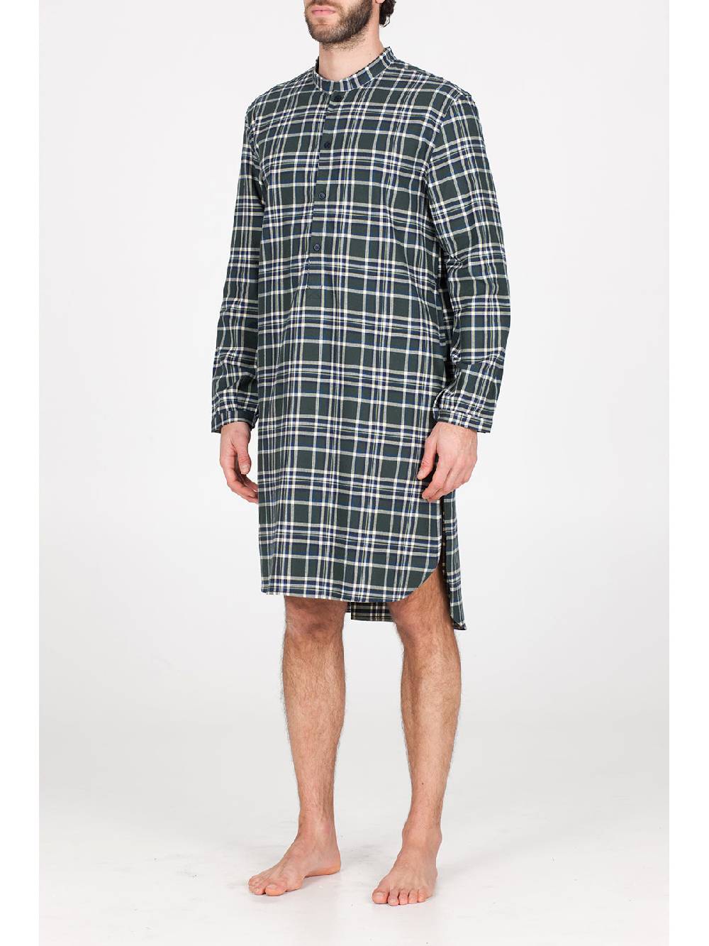 Julipet Camicia Da Notte In Calda Flanella Di Puro Cotone