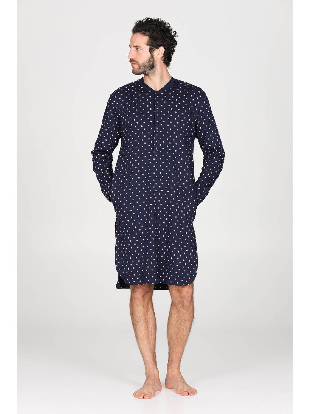 Julipet Camicia Da Notte In Caldo Interlock Di Puro Cotone