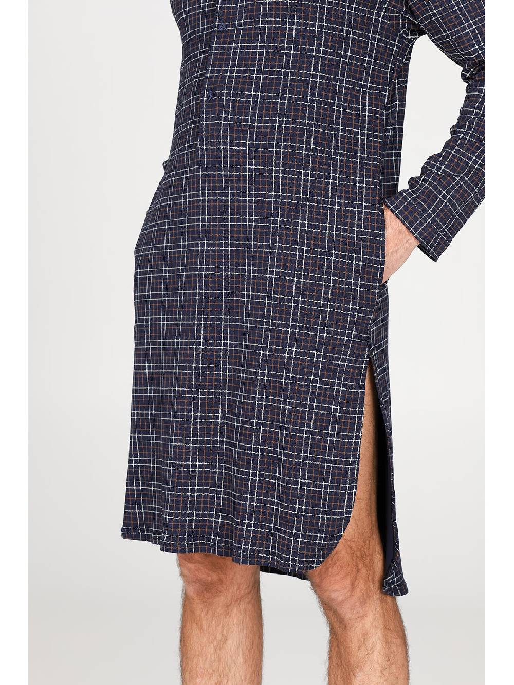 Julipet Camicia Da Notte In Caldo Interlock Di Puro Cotone