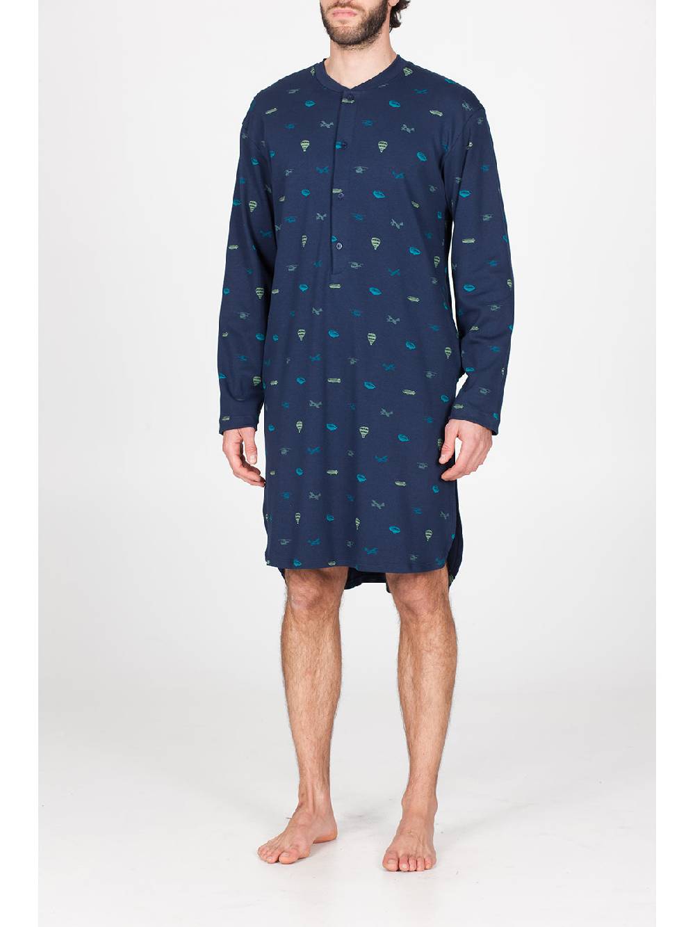 Julipet Camicia Da Notte In Morbido Interlock Di Puro Cotone