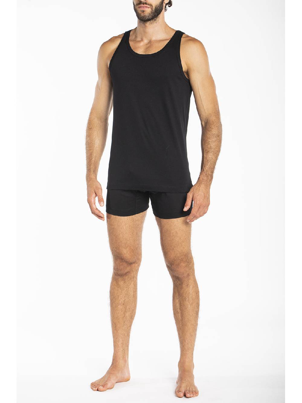 Julipet Canottiera In Interlock Di Puro Cotone "doppia Maglia"