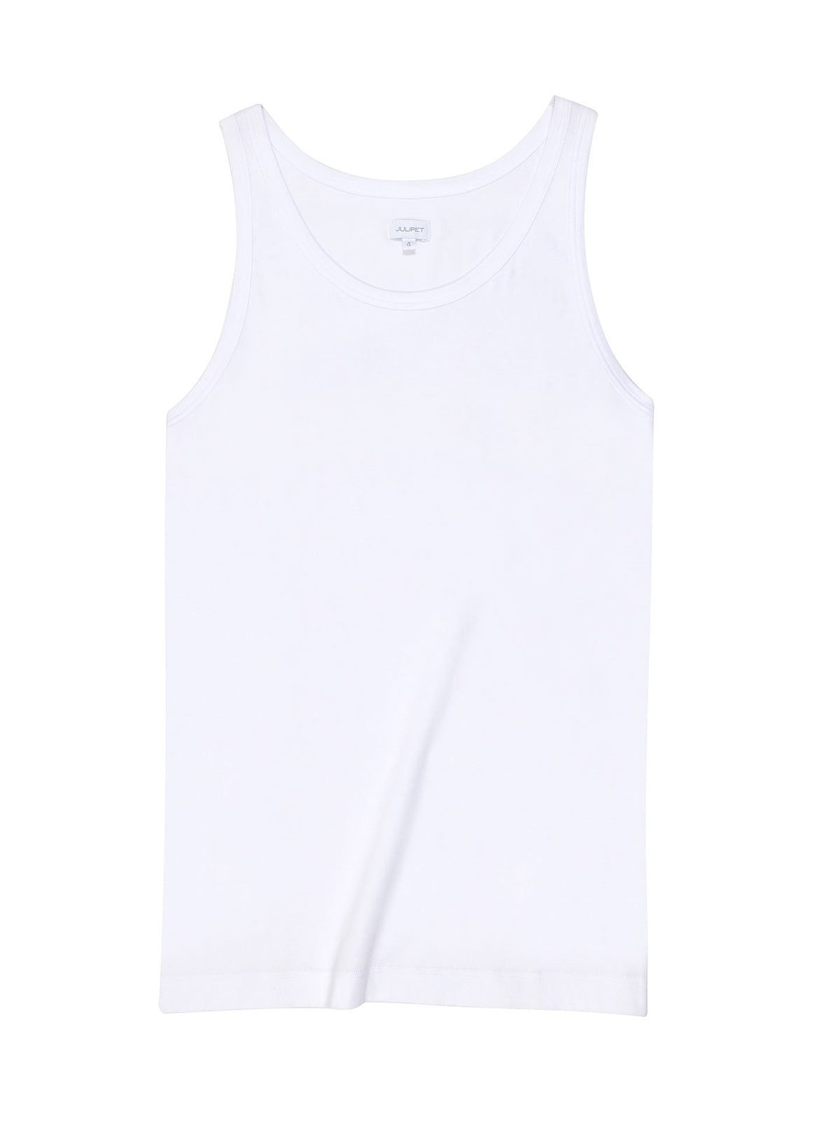 Julipet Canottiera In Interlock Di Puro Cotone "doppia Maglia"