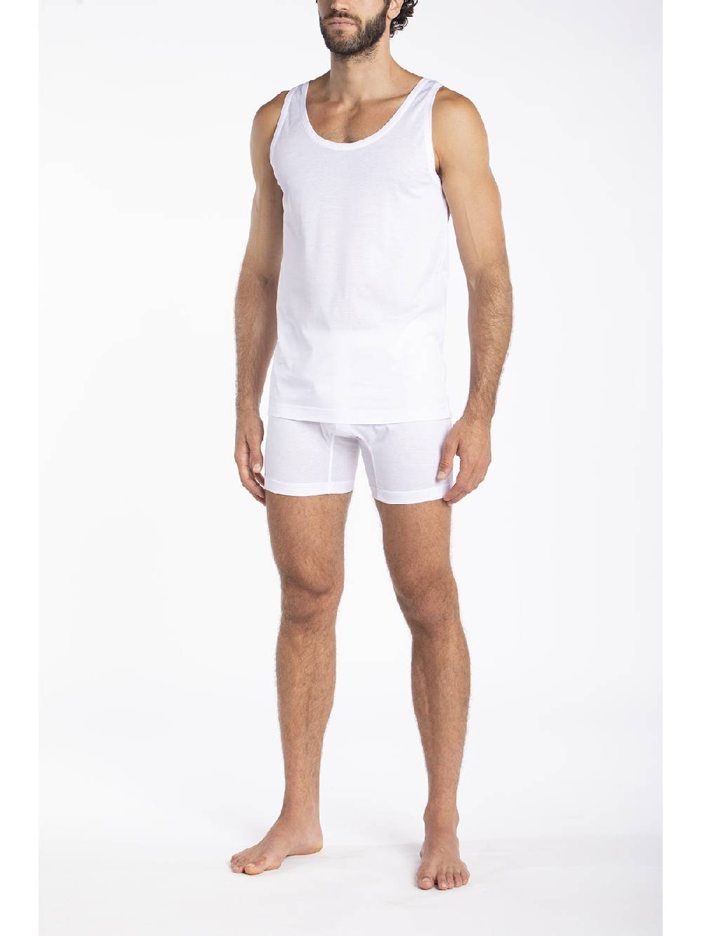 Julipet Canottiera In Jersey Di Puro Cotone Mercerizzato E Gasato