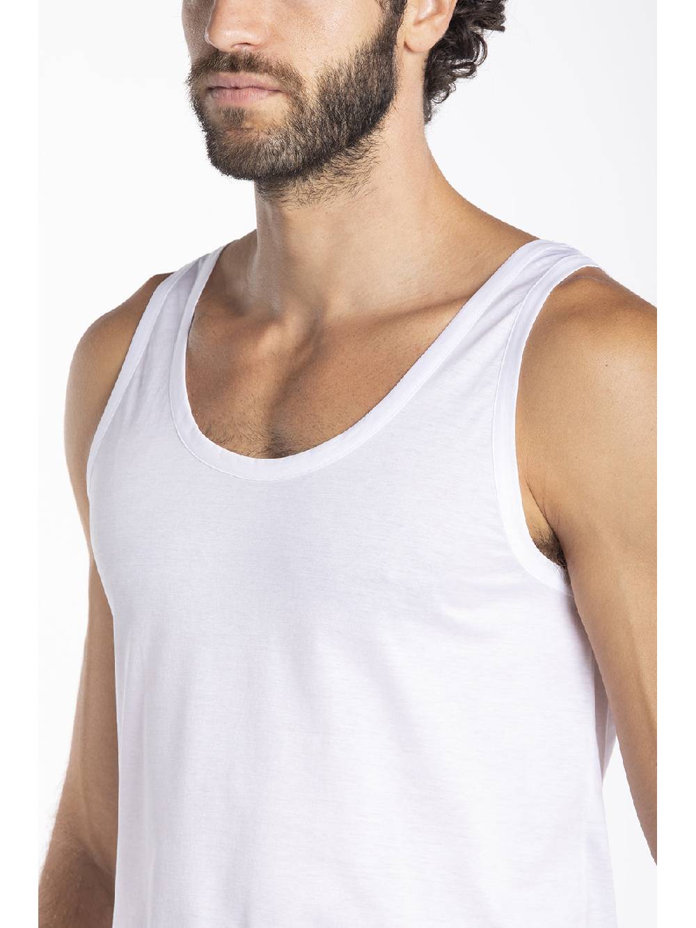 Julipet Canottiera in jersey di puro cotone mercerizzato e gasato