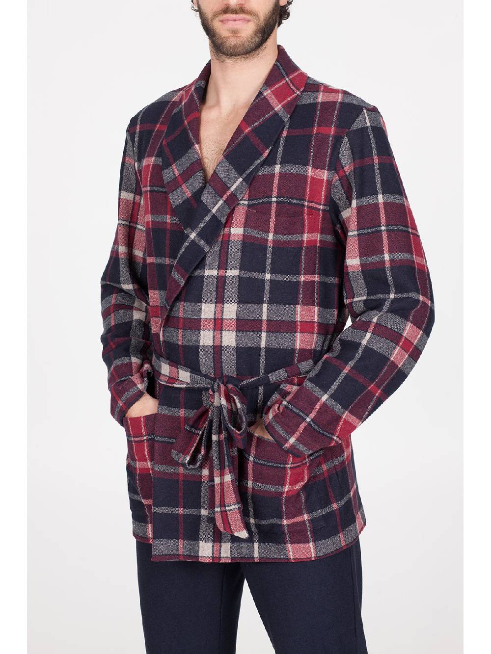 Julipet Giacca Da Camera In Caldo Jacquard Di Cotone