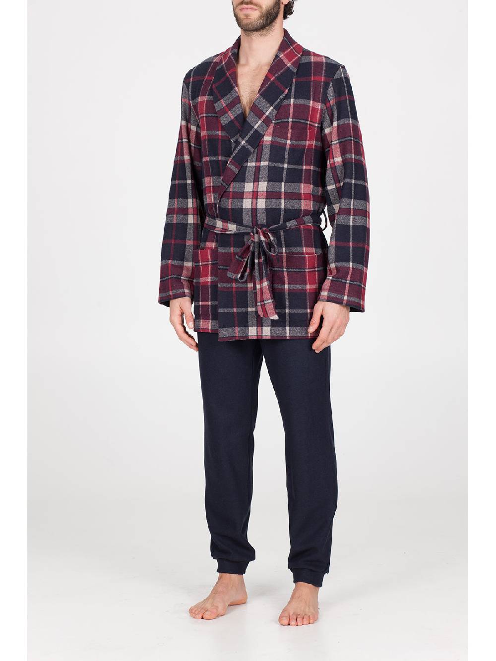 Julipet Giacca Da Camera In Caldo Jacquard Di Cotone