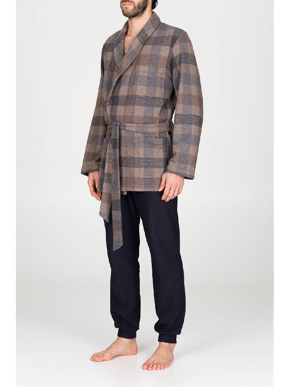 Julipet Giacca Da Camera In Confortevole Jacquard Di Cotone