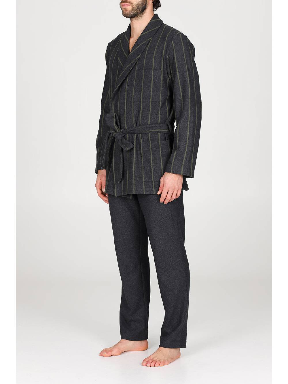 Julipet Giacca Da Camera In Confortevole Jacquard Di Cotone