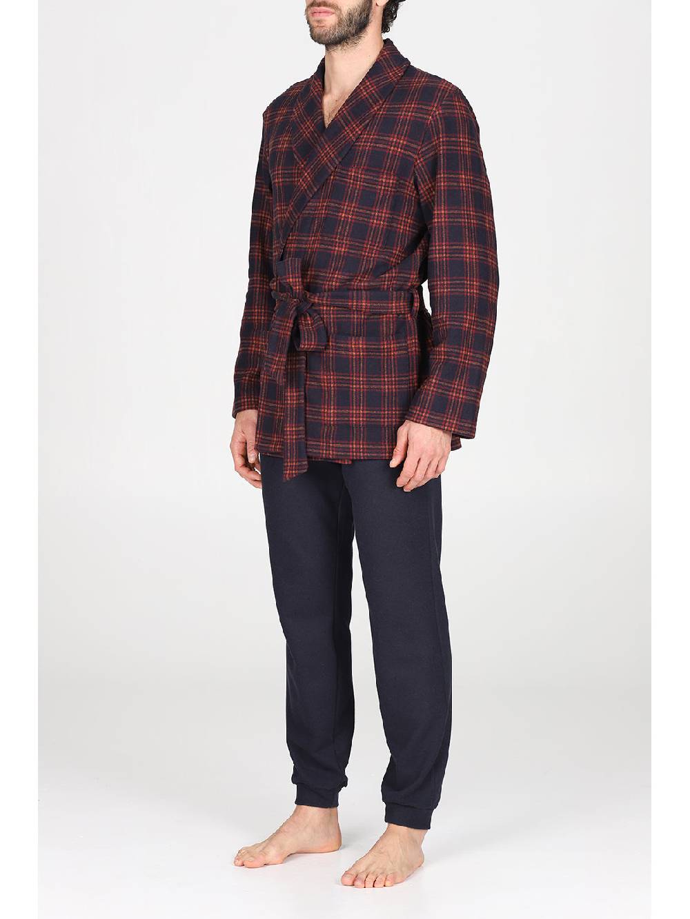 Julipet Giacca Da Camera In Confortevole Jacquard Di Cotone