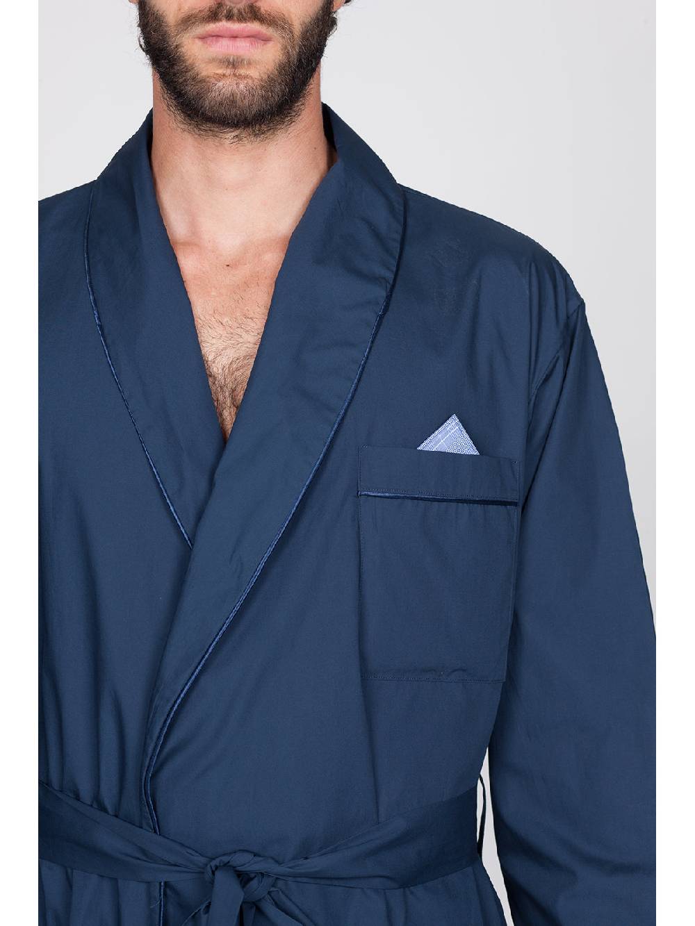 Julipet Giacca Da Camera In Pregiato Popeline Di Puro Cotone