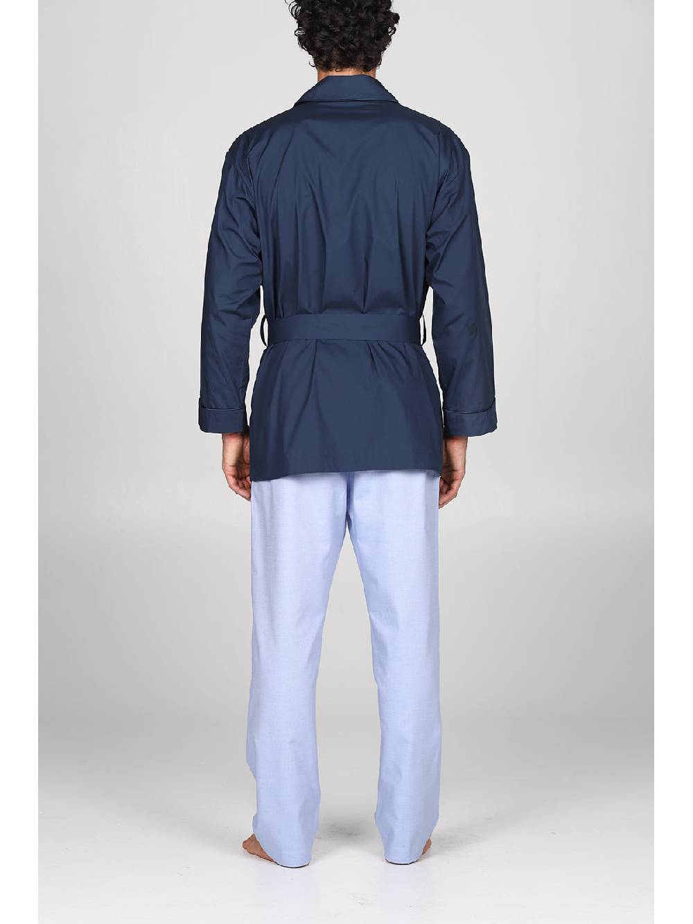 Julipet Giacca Da Camera In Ricercato Piquet Di Popeline 100% Cotone