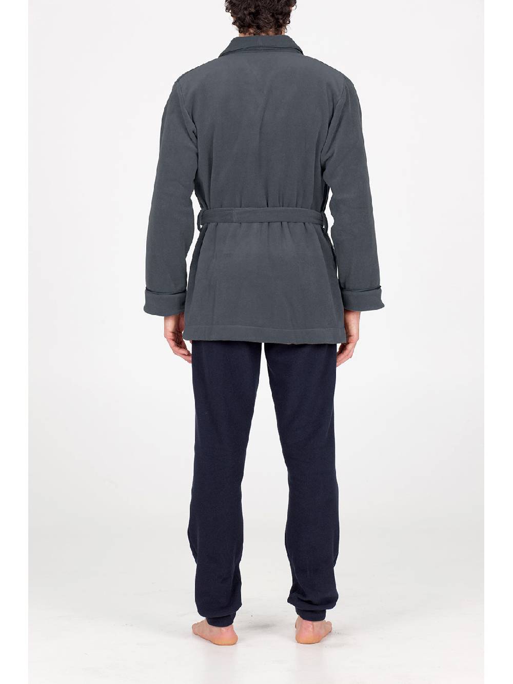 Julipet Giacca Da Camera Sciallata In Avvolgente Pile Di Viscosa