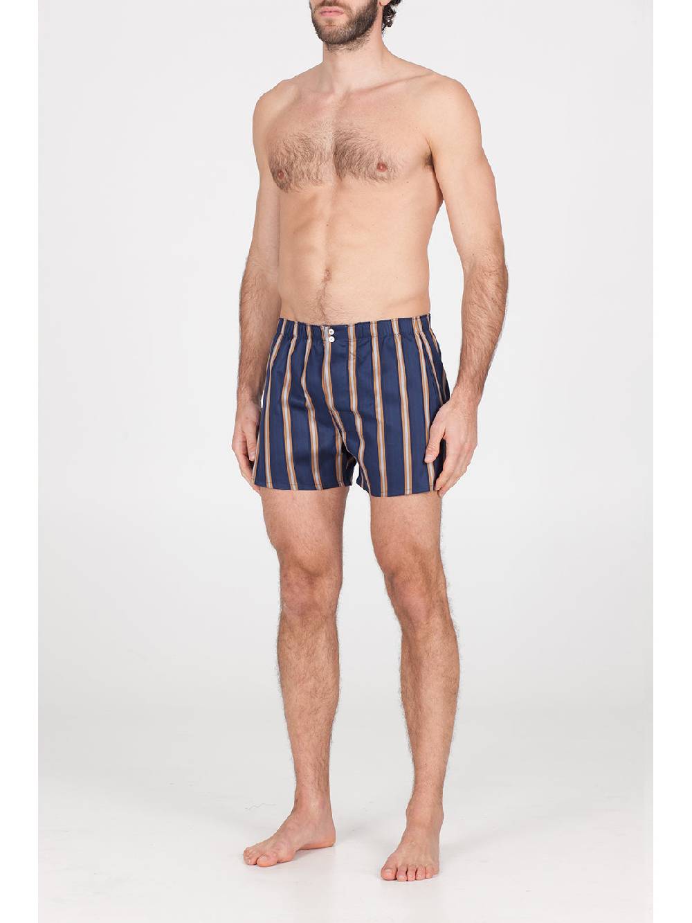 Julipet Boxer Gessato In Pregiato Popeline