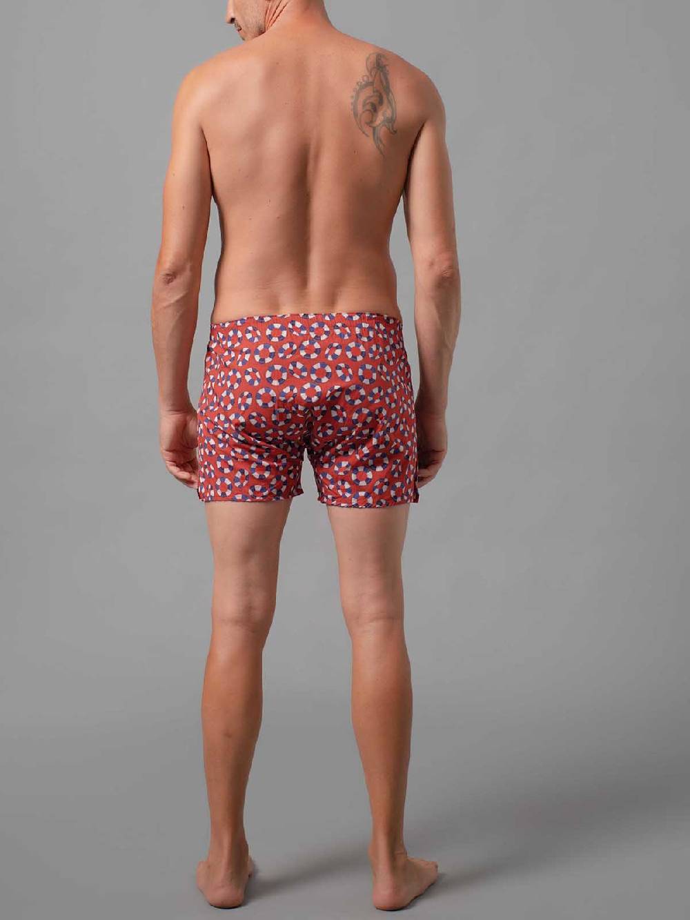 Julipet Boxer In Pregiato Tessuto Navetta Stampato