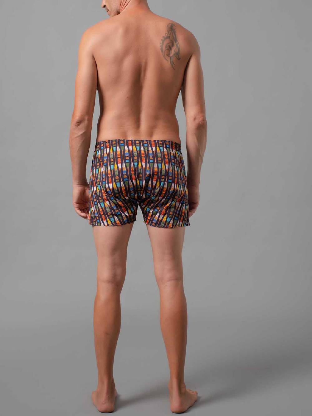 Julipet Boxer In Pregiato Tessuto Navetta Stampato