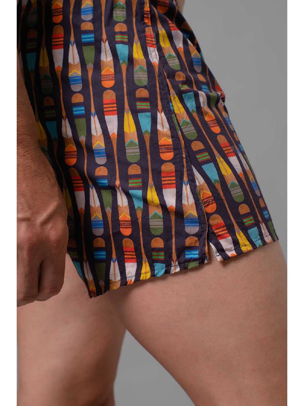 Julipet Boxer In Pregiato Tessuto Navetta Stampato